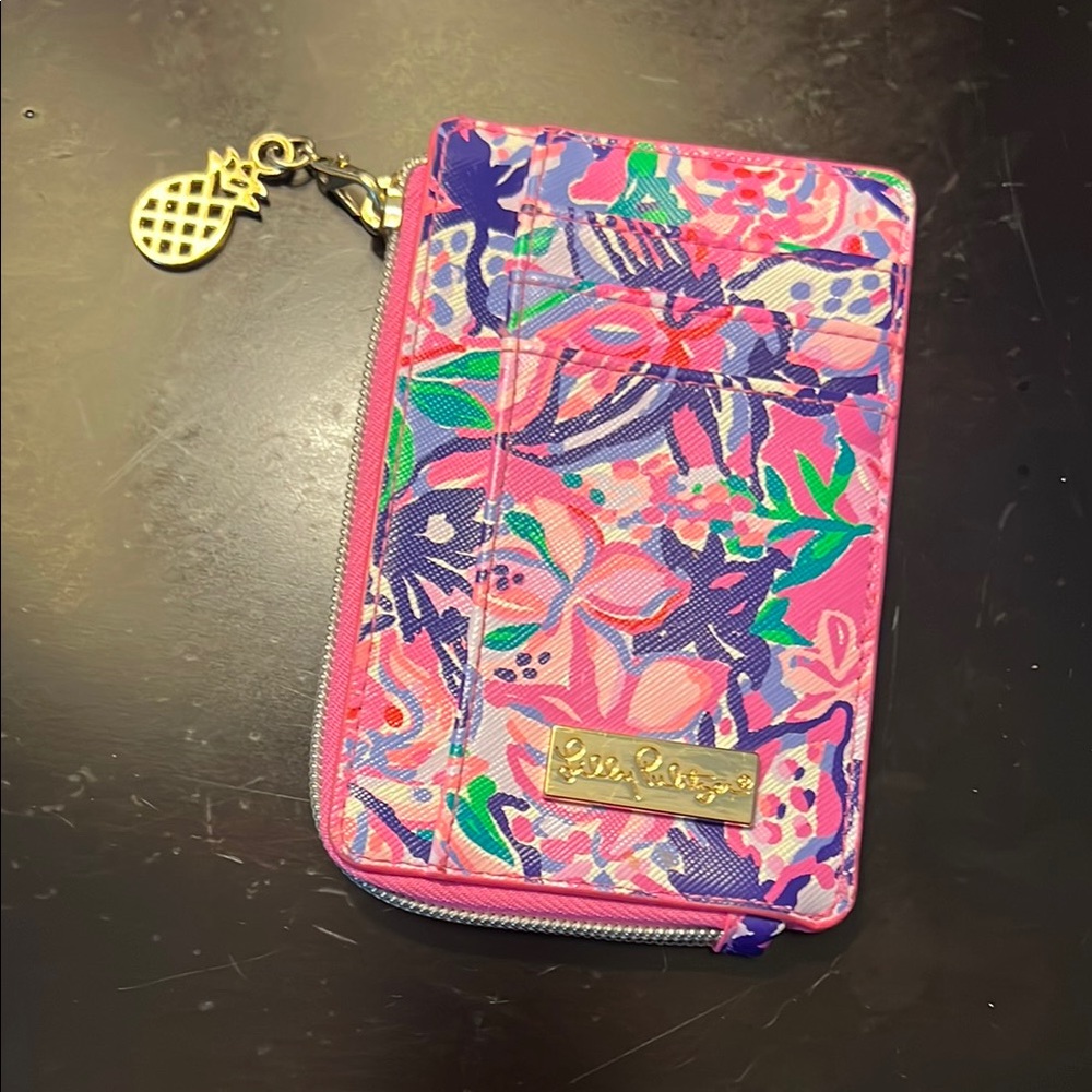 Lilly Pulitzer Vibrant Pink and Purple Wallet